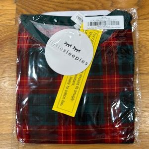 Little Sleepies Tartan Two-Piece Bamboo Viscose Pajama Set Size 9/10